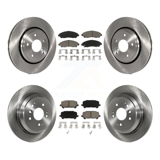Disc Brake Rotors And Ceramic Pads Front Rear Kit For Honda Pilot Ridgeline