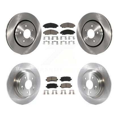 Disc Brake Rotors And Ceramic Pads Front Rear Kit For Acura MDX