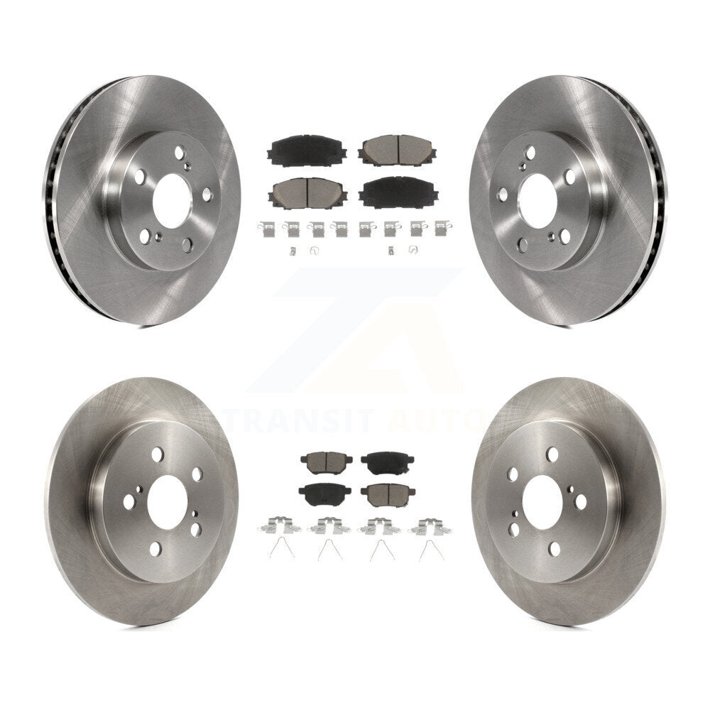Brake Rotor And Ceramic Pad Front Rear Kit For Toyota Prius Lexus CT200h Plug-In