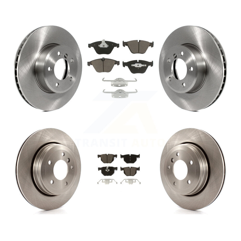 Disc Brake Rotors And Ceramic Pads Front Rear Kit For BMW 530i 525i 528i