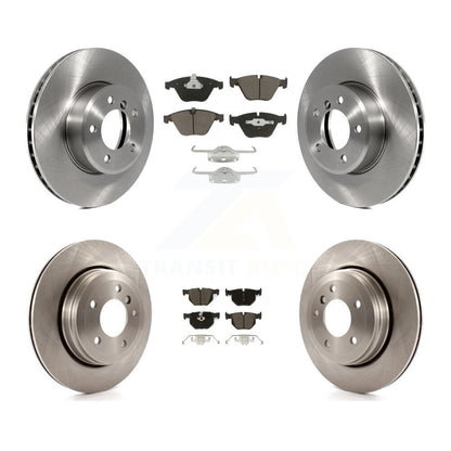 Disc Brake Rotors And Ceramic Pads Front Rear Kit For BMW 530i 525i 528i