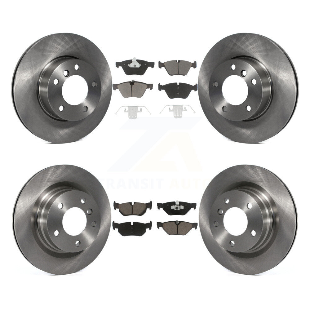 Disc Brake Rotors And Ceramic Pads Front Rear Kit For BMW 328i 323i 325i