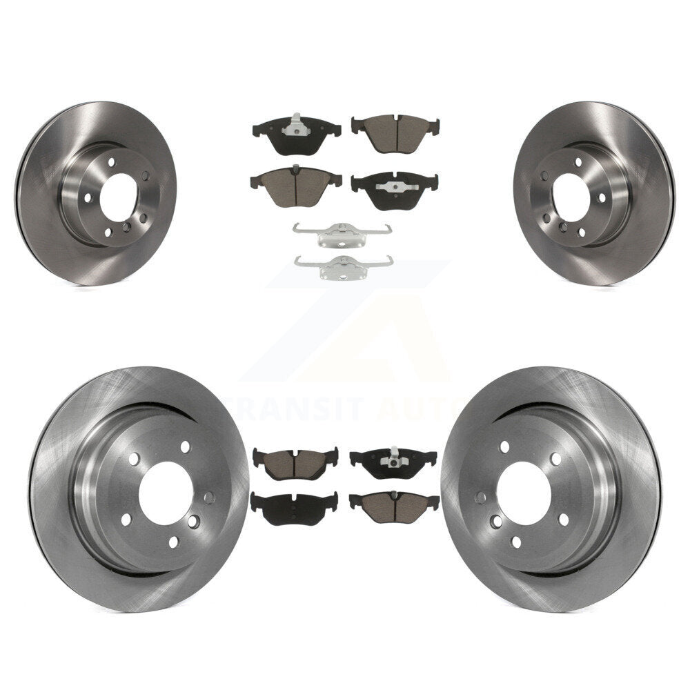 Disc Brake Rotors And Ceramic Pads Front Rear Kit For BMW 328i xDrive X1 328xi