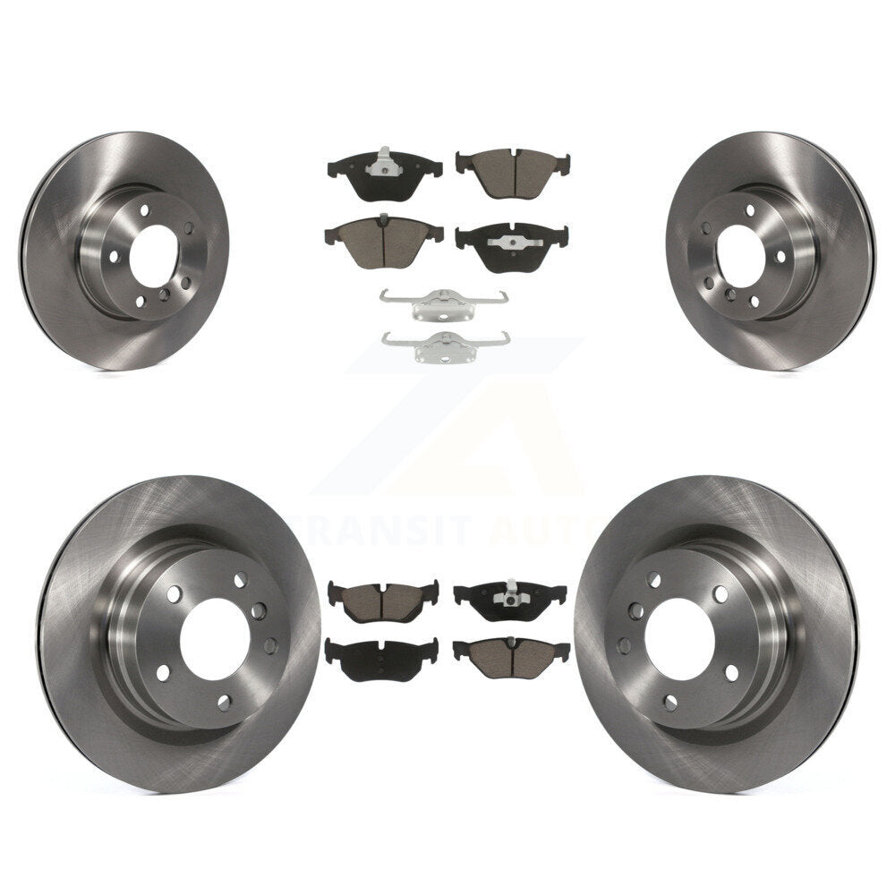 Disc Brake Rotors And Ceramic Pads Front Rear Kit For BMW 323i 328i