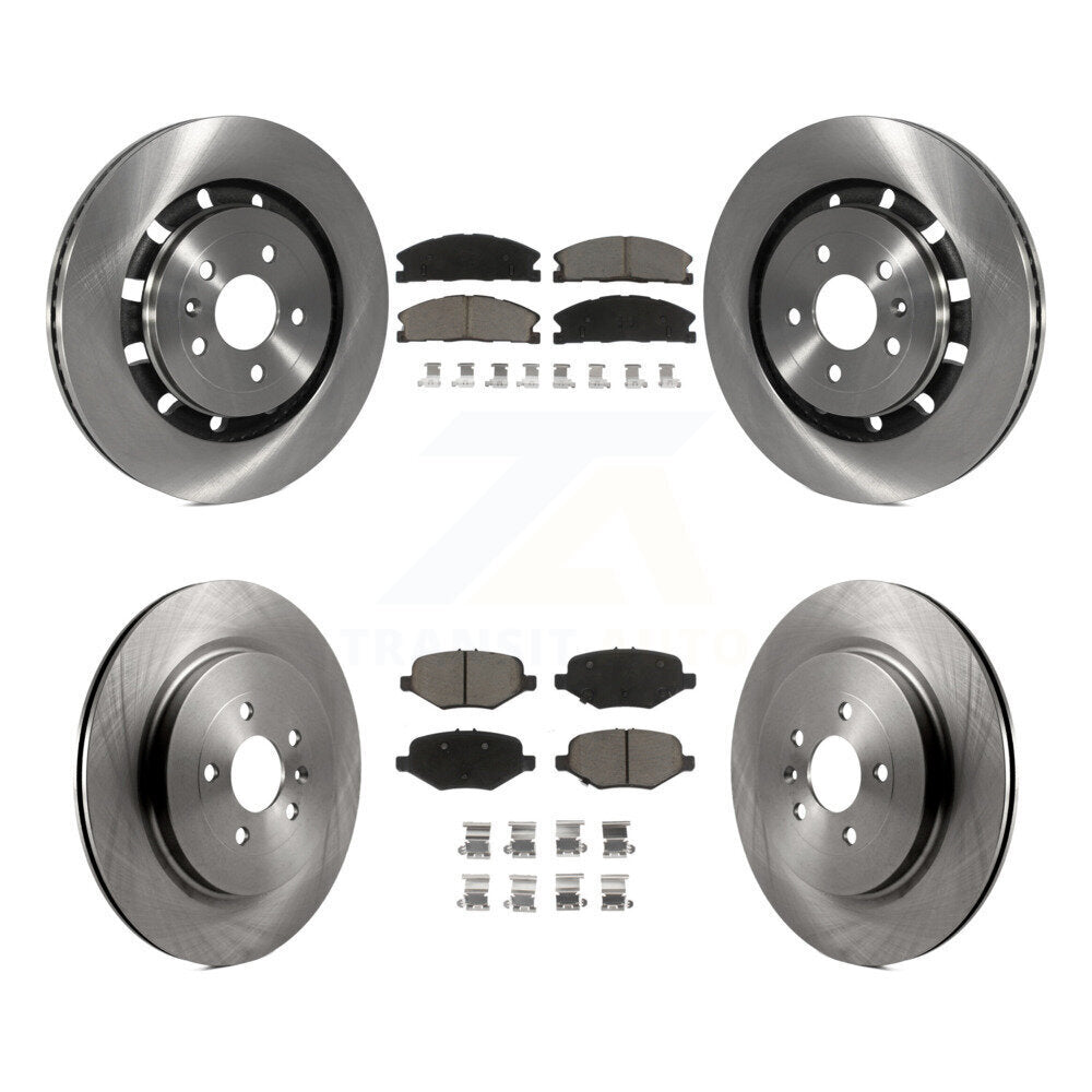 Brake Rotors Ceramic Pad Front Rear Kit For Ford Explorer Flex Taurus Police MKS