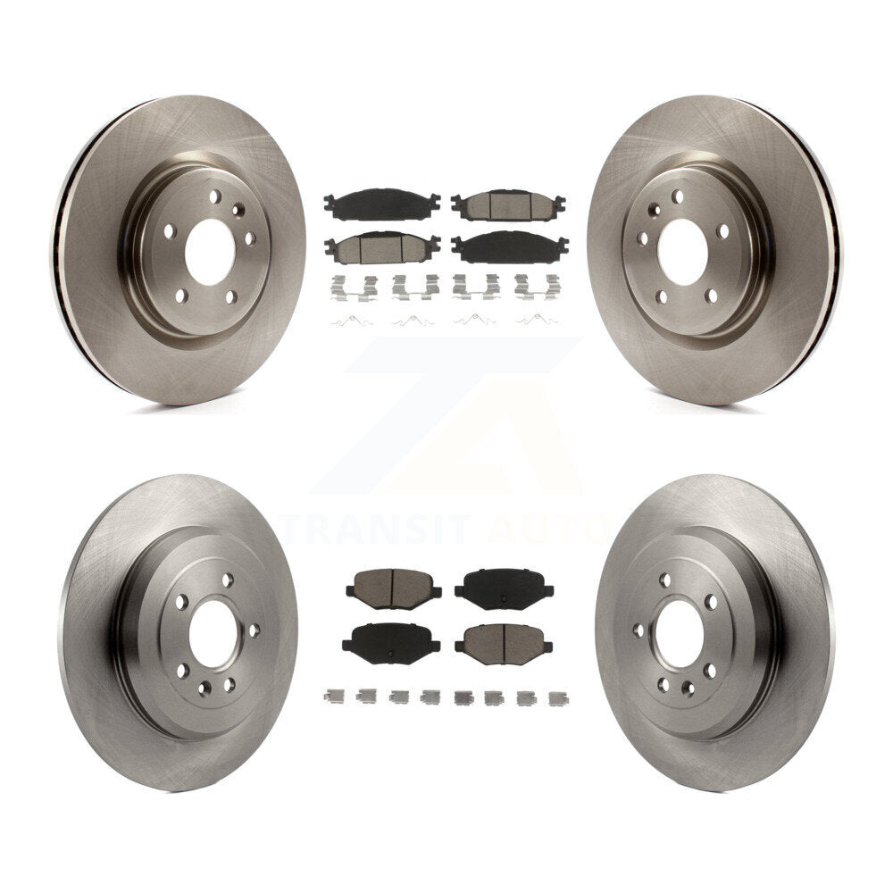 Brake Rotor Ceramic Pad Front Rear Kit For Ford Explorer Flex Taurus Lincoln MKT