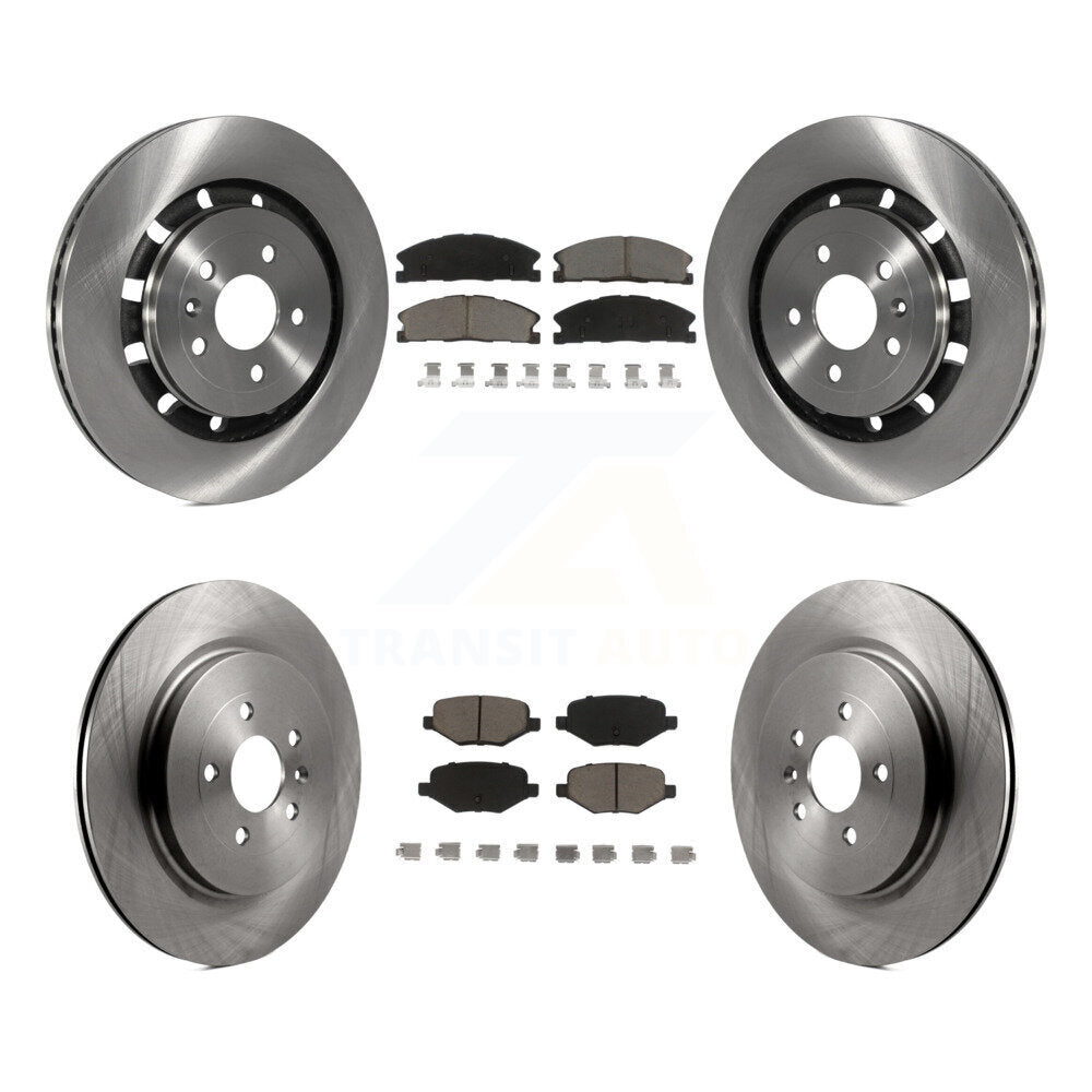 Brake Rotor Ceramic Pad Front Rear Kit For Ford Explorer Police Interceptor Flex
