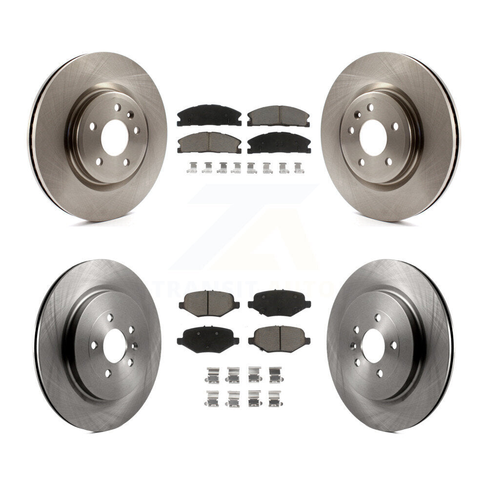Brake Rotors Ceramic Pad Front Rear Kit For Ford Explorer With Heavy Duty Brakes