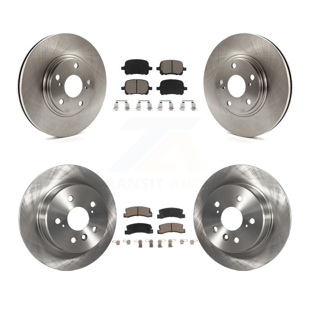 Disc Brake Rotors And Ceramic Pads Front Rear Kit For 1999-2001 Lexus RX300 AWD