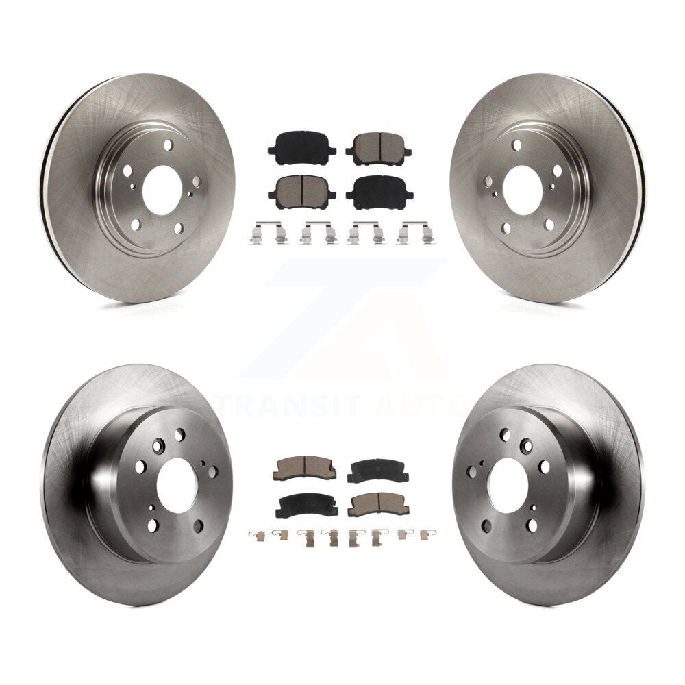Disc Brake Rotors And Ceramic Pads Front Rear Kit For 1999-2001 Lexus RX300 FWD