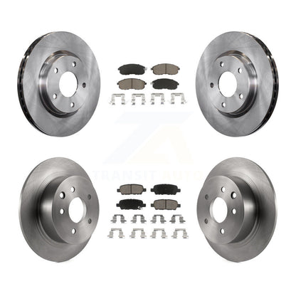 Disc Brake Rotors And Ceramic Pads Front Rear Kit For Nissan Sentra