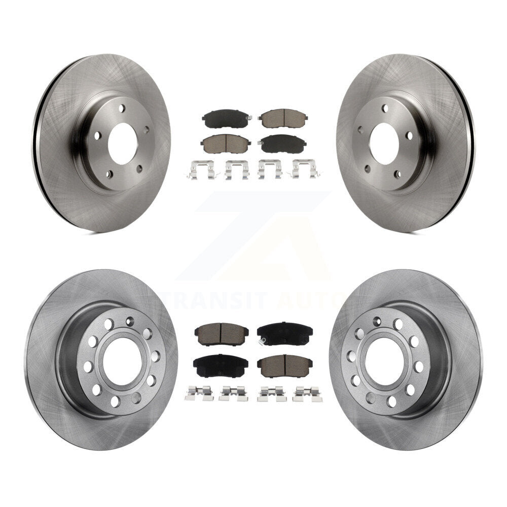 Disc Brake Rotors And Ceramic Pads Front Rear Kit For Nissan Maxima INFINITI I35