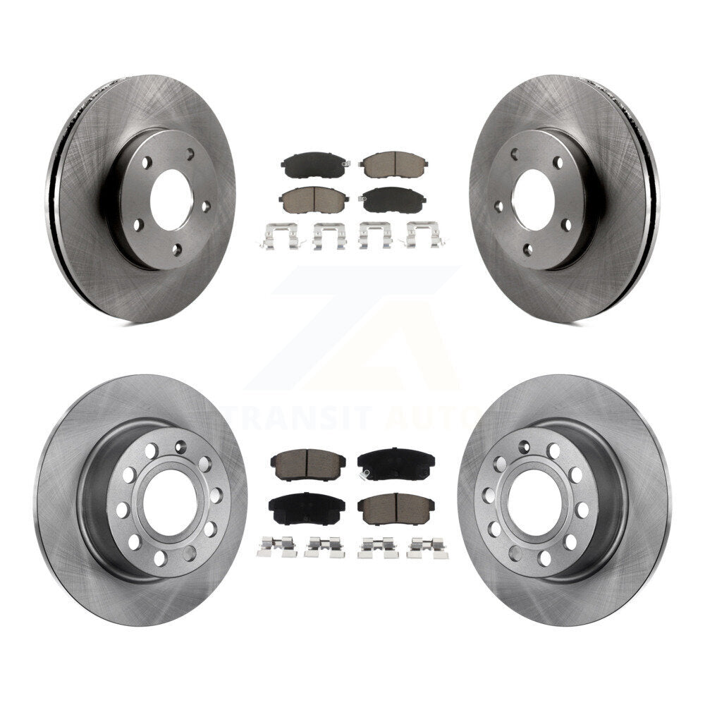 Brake Rotor Ceramic Pad Front Rear Kit For Nissan Maxima INFINITI I30 From 10/00
