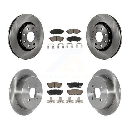 Disc Brake Rotors And Ceramic Pads Front Rear Kit For Chevrolet Spark EV