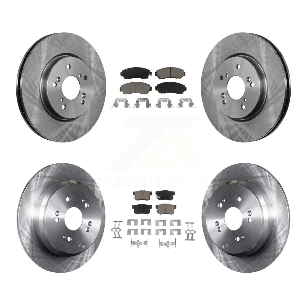 Disc Brake Rotors And Ceramic Pads Front Rear Kit For Acura RDX