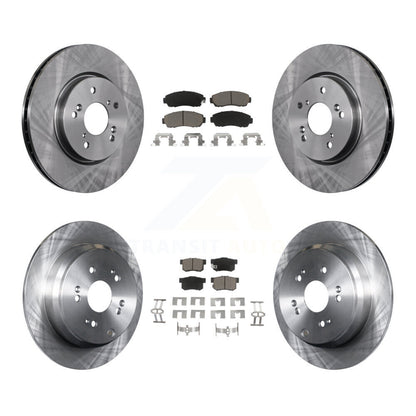 Disc Brake Rotors And Ceramic Pads Front Rear Kit For Acura RDX