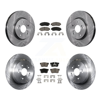Disc Brake Rotors And Ceramic Pads Front Rear Kit For Honda CR-V Acura RDX
