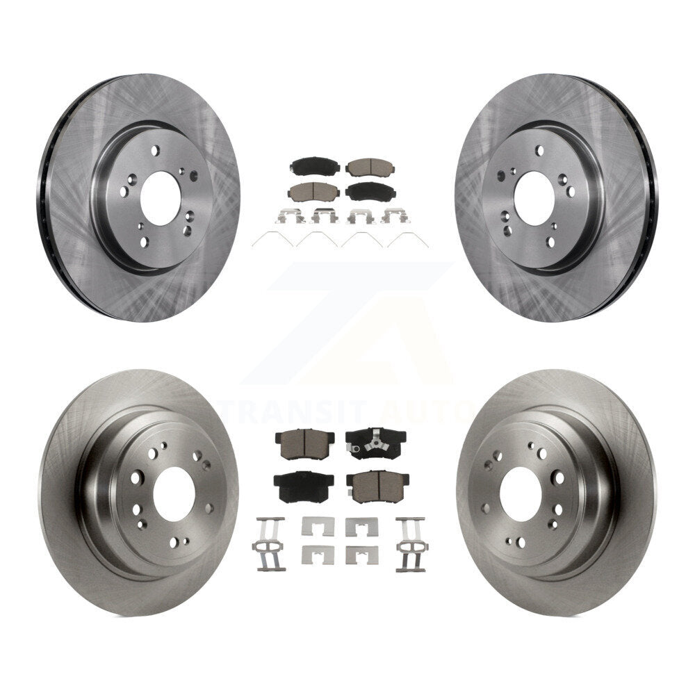 Disc Brake Rotors And Ceramic Pads Front Rear Kit For Honda Crosstour Accord
