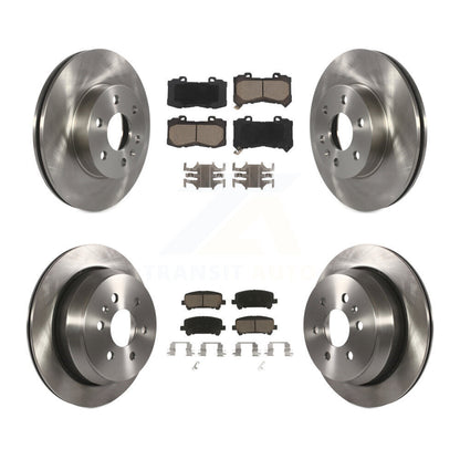 Disc Brake Rotors & Ceramic Pad Front Rear Kit For Chevrolet Colorado GMC Canyon