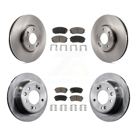 Disc Brake Rotors And Ceramic Pad Front Rear Kit For Hyundai Tucson Kia Sportage