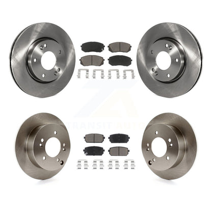Disc Brake Rotors And Ceramic Pads Front Rear Kit For 2010-2012 Kia Rondo