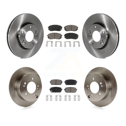 Disc Brake Rotors And Ceramic Pads Front Rear Kit For 2007-2009 Kia Rondo