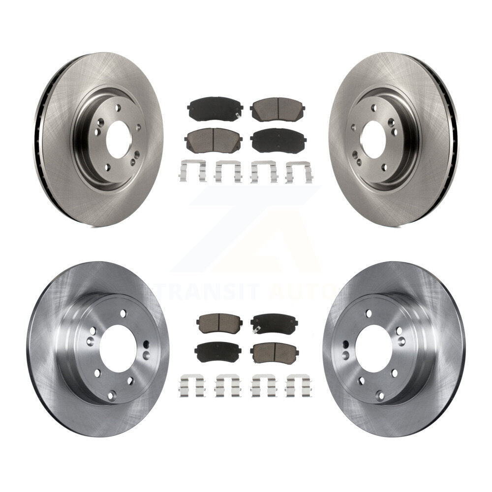 Disc Brake Rotors And Ceramic Pads Front Rear Kit For Hyundai Tucson Kia Cadenza
