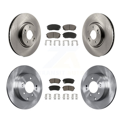 Disc Brake Rotors And Ceramic Pads Front Rear Kit For Hyundai Tucson Kia Cadenza