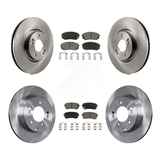 Disc Brake Rotors And Ceramic Pads Front Rear Kit For Hyundai Tucson Kia Cadenza