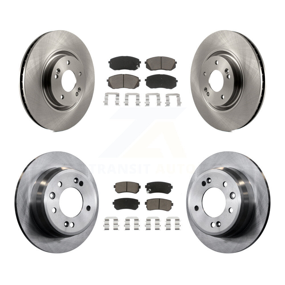 Disc Brake Rotors And Ceramic Pads Front Rear Kit For Hyundai Tucson