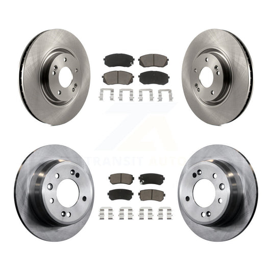 Disc Brake Rotors And Ceramic Pads Front Rear Kit For Hyundai Tucson