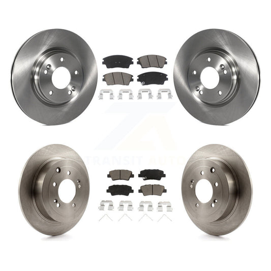 Disc Brake Rotors And Ceramic Pad Front Rear Kit For Hyundai Tucson Kia Sportage