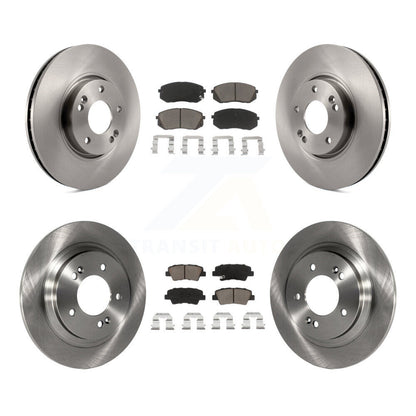 Disc Brake Rotors And Ceramic Pads Front Rear Kit For Kia Soul EV