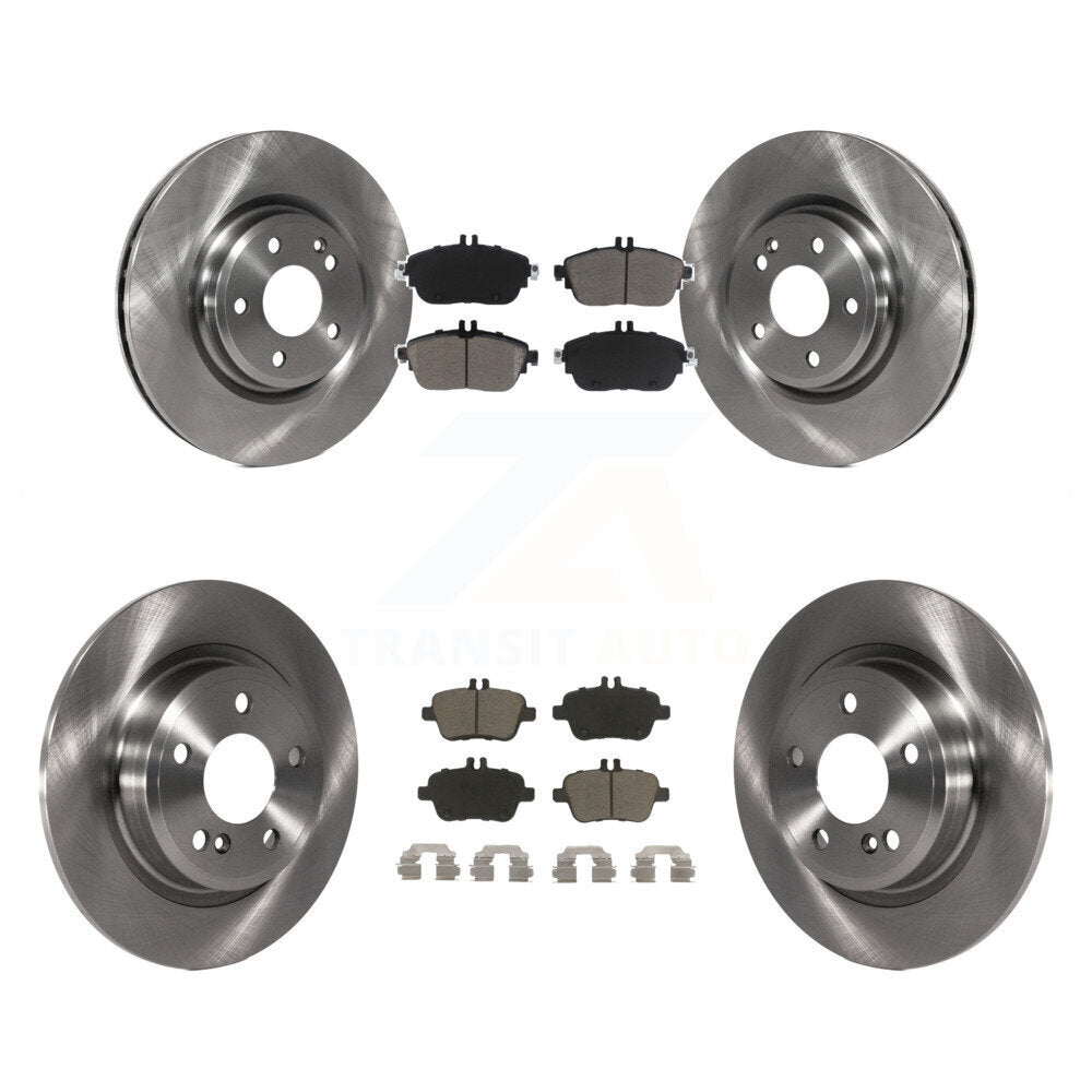 Brake Rotor Ceramic Pad Front Rear Kit For Mercedes-Benz GLA250 CLA250 B250 QX30