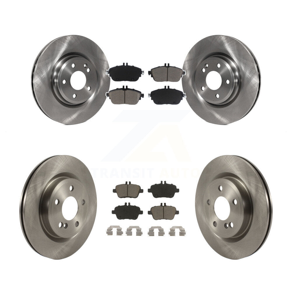Brake Rotors Ceramic Pad Front Rear Kit For Mercedes-Benz GLA250 CLA250 INFINITI