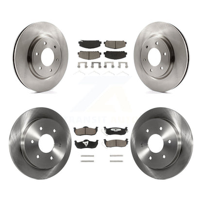 Brake Rotor And Ceramic Pad Front Rear Kit For Nissan TITAN Armada INFINITI QX56