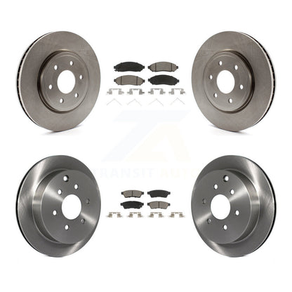 Brake Rotor Ceramic Pad Front Rear Kit For Nissan Frontier Xterra Suzuki Equator