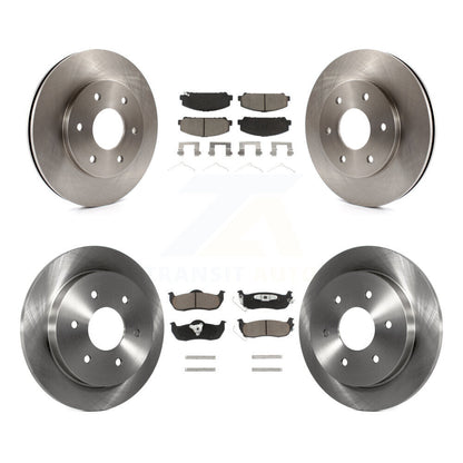 Disc Brake Rotors And Ceramic Pads Front Rear Kit For INFINITI QX56