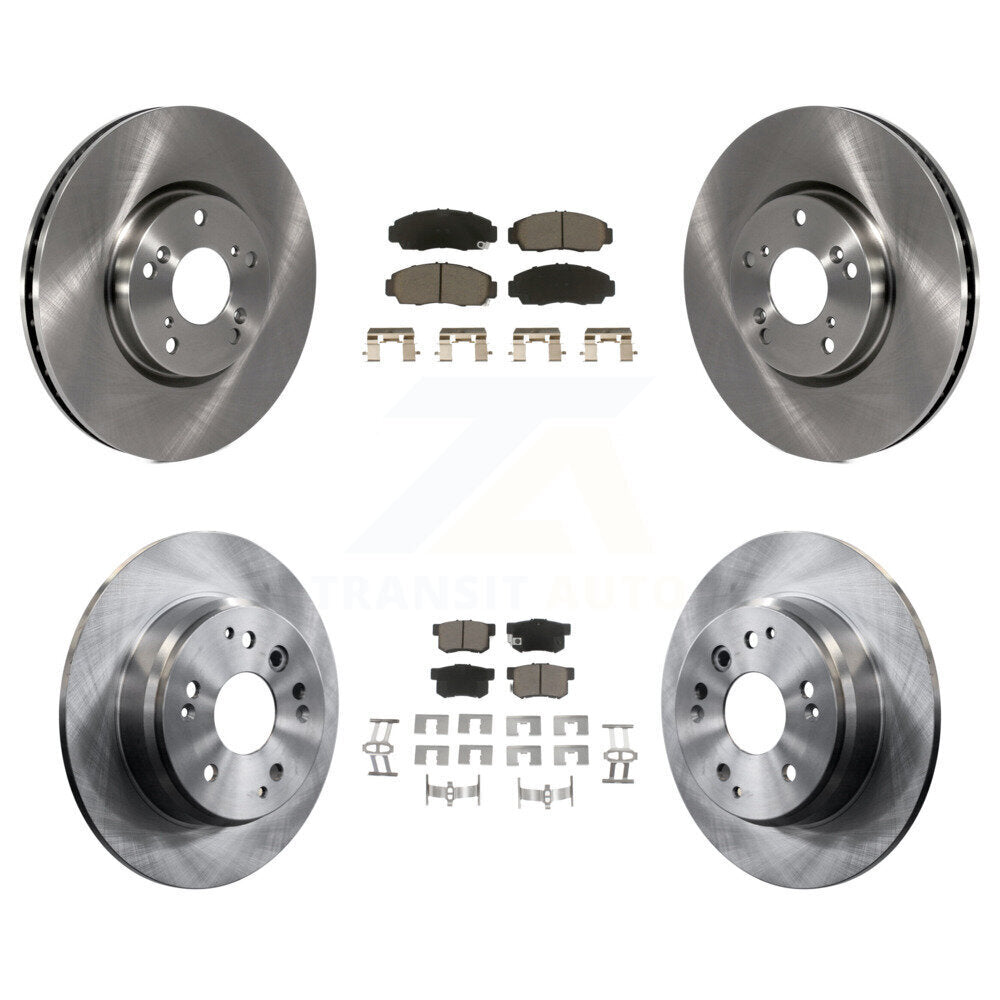 Brake Rotor Ceramic Pad Front Rear Kit For 04-05 Acura TL Automatic transmission