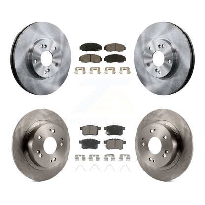 Disc Brake Rotors And Ceramic Pads Front Rear Kit For Honda Accord Acura TSX