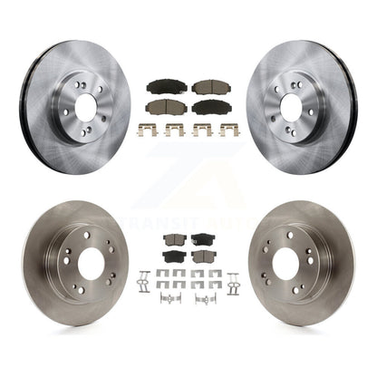 Disc Brake Rotors And Ceramic Pads Front Rear Kit For Honda Accord Acura TSX