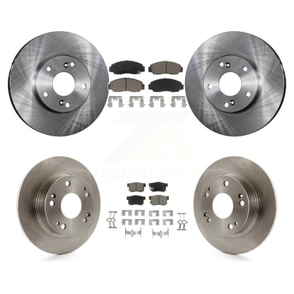 Disc Brake Rotors And Ceramic Pads Front Rear Kit For Honda Accord