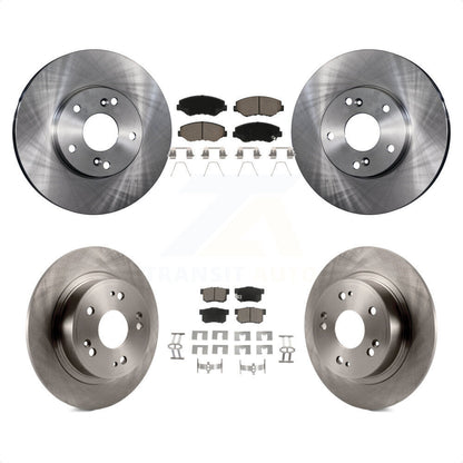 Disc Brake Rotors And Ceramic Pads Front Rear Kit For Honda Accord