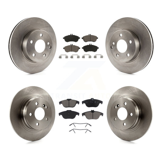 Disc Brake Rotors And Ceramic Pads Front Rear Kit For Mercedes-Benz C250 C230
