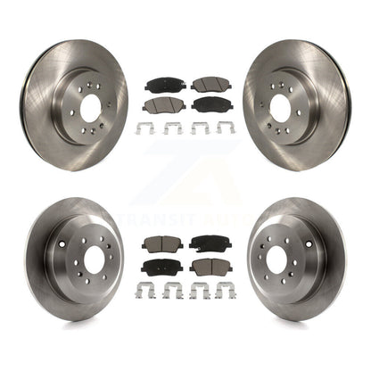 Disc Brake Rotors And Ceramic Pads Front Rear Kit For 2009-2011 Kia Borrego