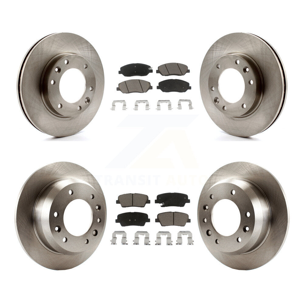 Disc Brake Rotor And Ceramic Pad Front Rear Kit For Kia Sedona Hyundai Entourage