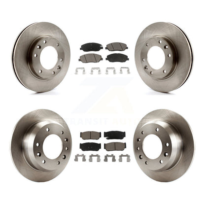 Disc Brake Rotor And Ceramic Pad Front Rear Kit For Hyundai Entourage Kia Sedona
