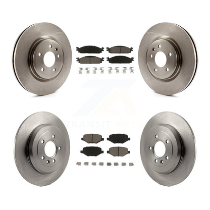 Disc Brake Rotors And Ceramic Pads Front Rear Kit For 2009-2010 Lincoln MKS