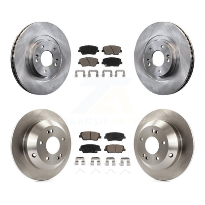 Brake Rotors & Ceramic Pad Front Rear Kit For Kia Sorento Hyundai Santa Fe Sport