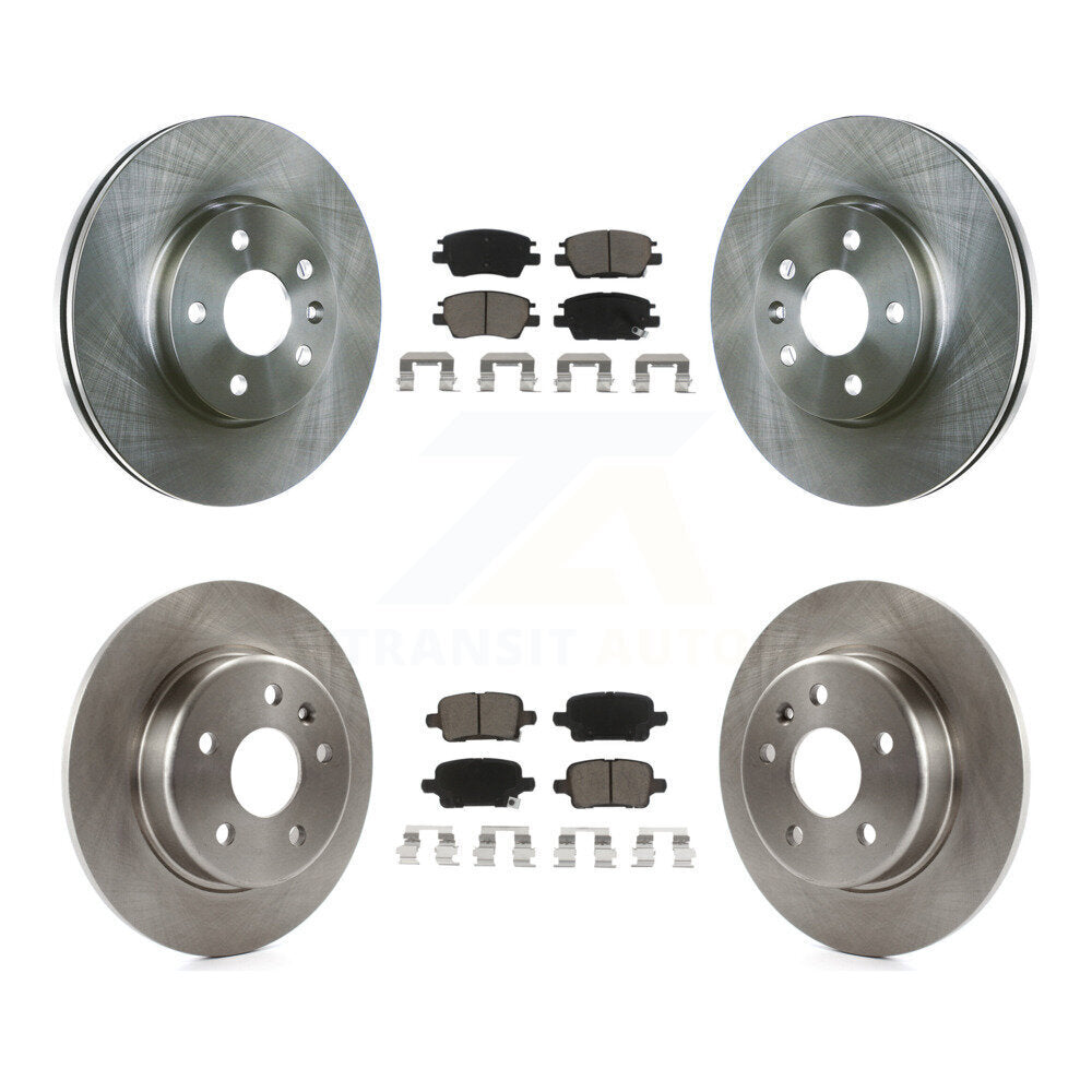 Disc Brake Rotor Ceramic Pad Front Rear Kit For Chevrolet Cruze Bolt EV Volt EUV